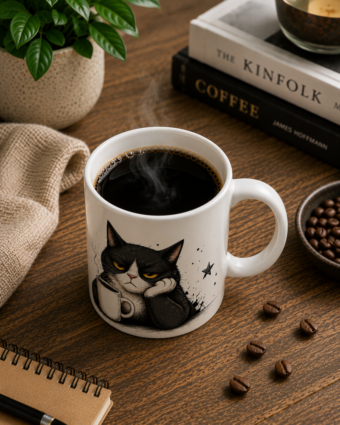 Grumpy Cat Coffee Mug — I Speak Fluent Sarcasm Ceramic Mug