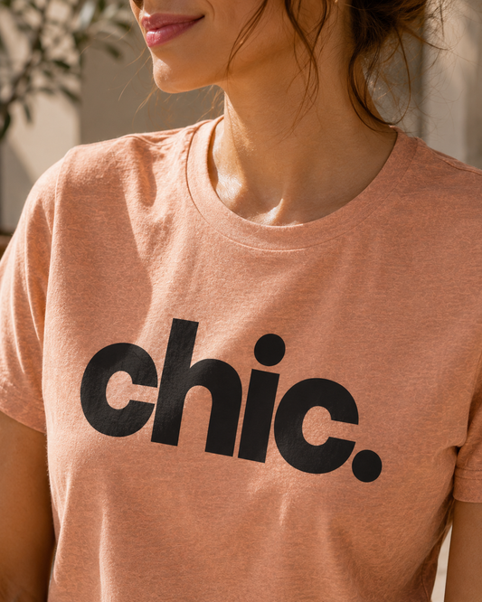 Chic. Graphic Tee — Minimalist Fashion Top