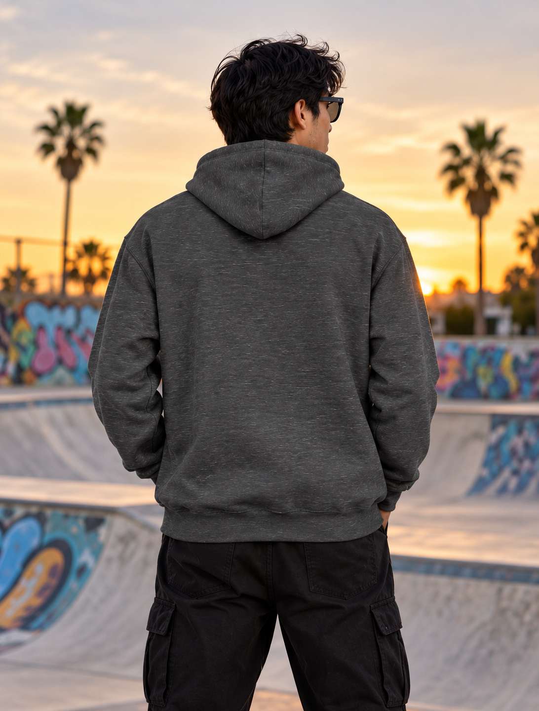 Skateboard Gator Hoodie — Retro Surfing Alligator Graphic Pullover