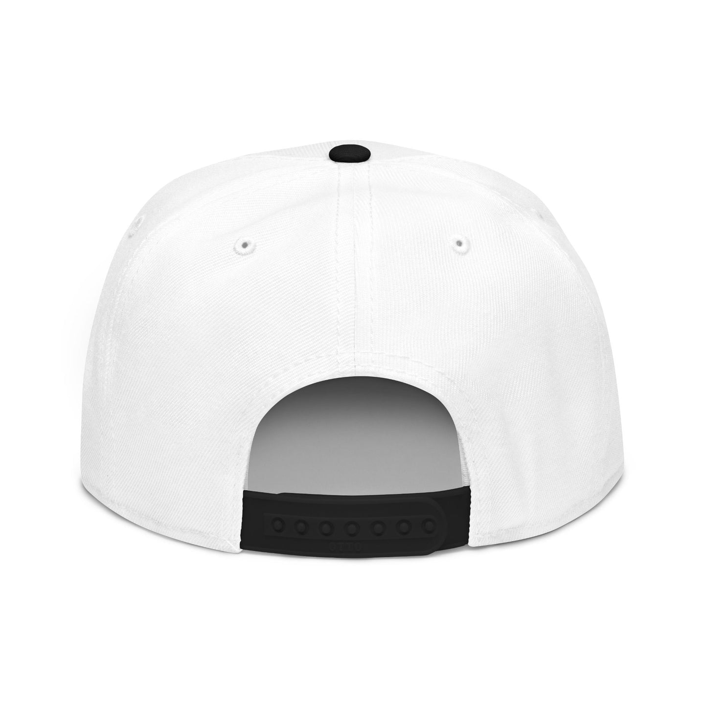 Yin Yang Embroidered Snapback Hat — Black & White Trucker Cap