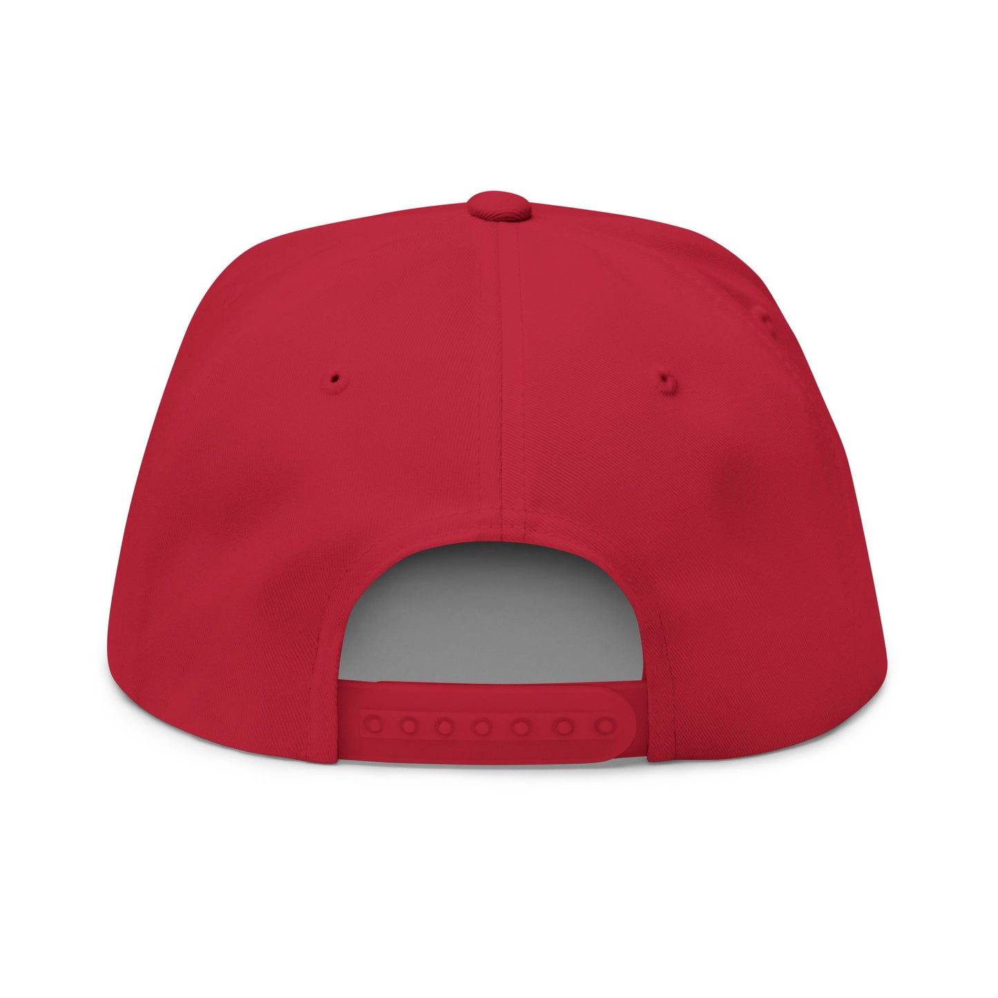 Embroidered Spider Logo Flat Bill Cap — Snapback Hat for Fans