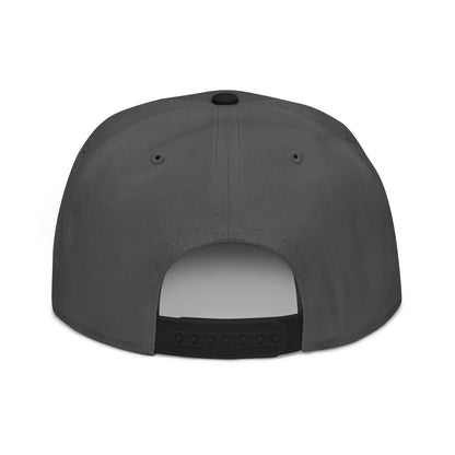 Embroidered Snapback Hat — 'Dog Dad' Flame Text Cap