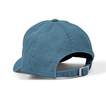 Game On Denim Hat — Embroidered Vintage-Style Baseball Cap for Gamers