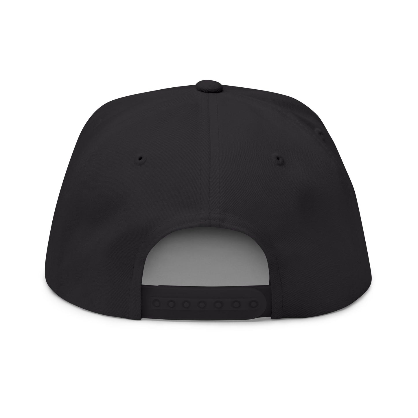 Queen Embroidered Flat Bill Cap — Sparkle Crown Trucker Hat