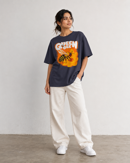Queen Bee Tee — Retro Bee Graphic Shirt