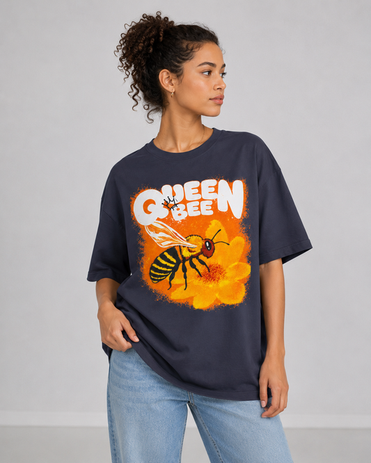 Queen Bee Tee — Retro Bee Graphic Shirt
