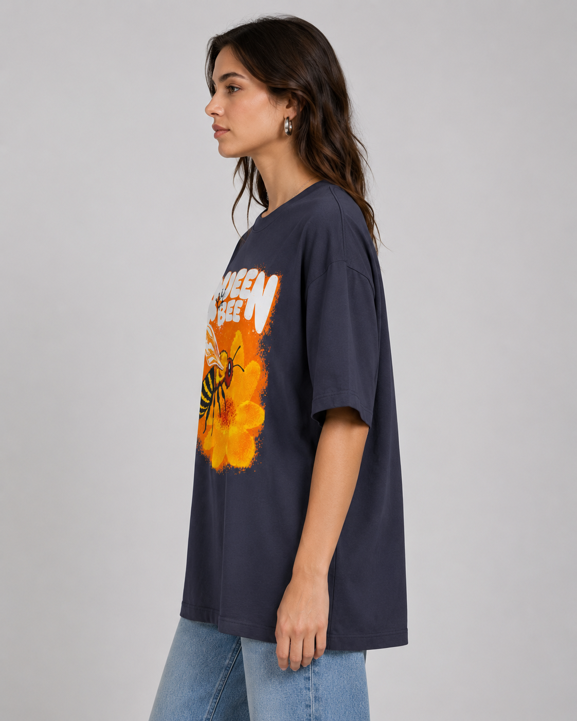 Queen Bee Tee — Retro Bee Graphic Shirt