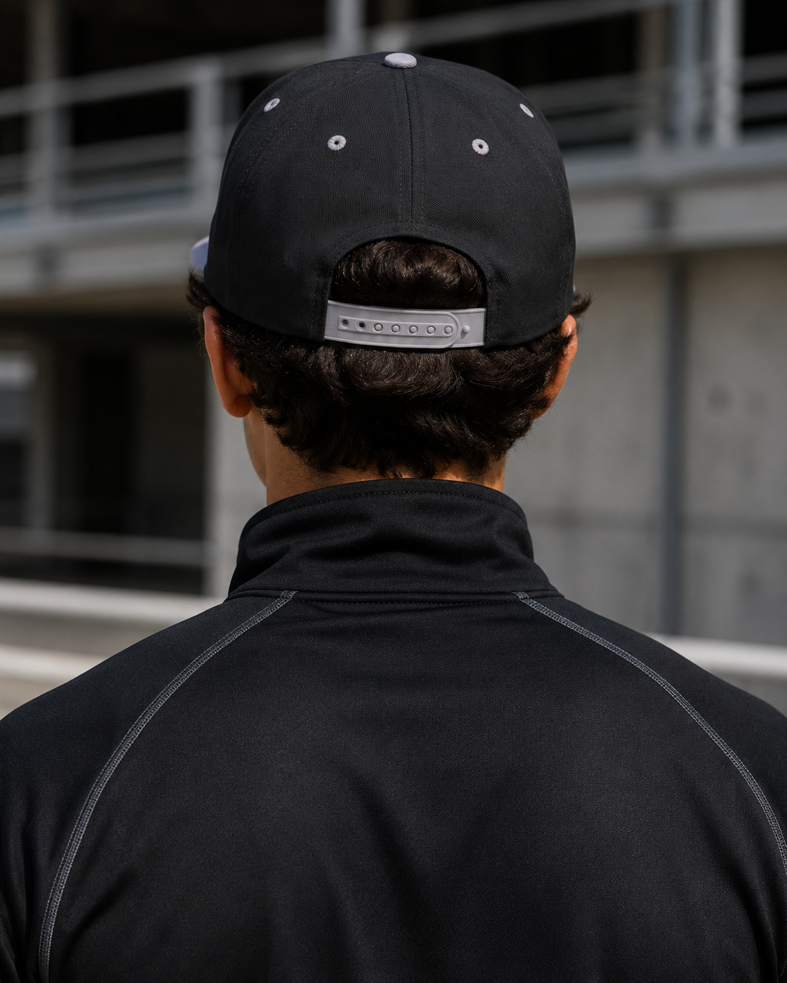 Checkered Flag Embroidered Flat Bill Cap