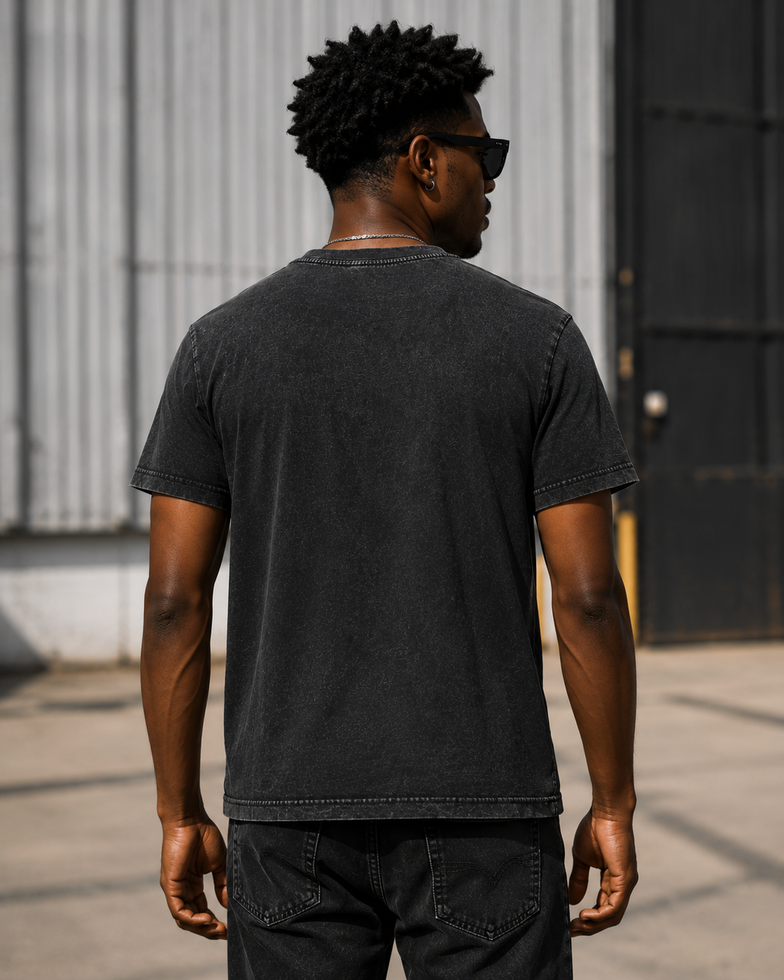 Born to Ride Acid Wash Tee — "Born to Ride, Forced to Work" Motorcycle T‑Shirt