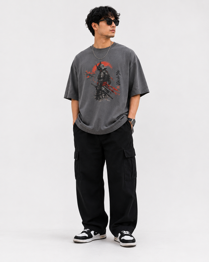 Samurai Warrior Tee – 'Bushido' Japanese Armor Graphic Shirt