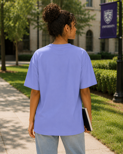 Easily Distracted Tee — Cute Brain Graphic Oversized T-Shirt