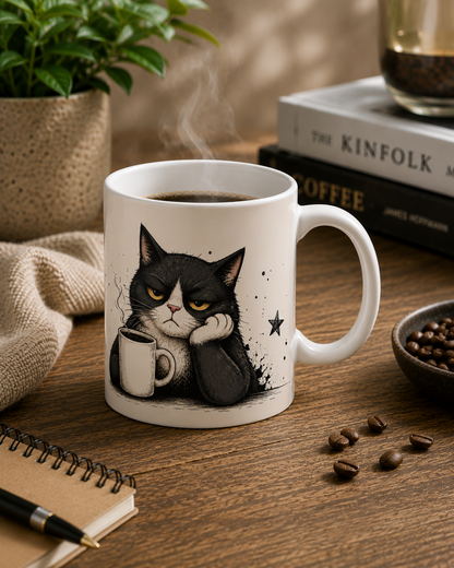 Grumpy Cat Coffee Mug — I Speak Fluent Sarcasm Ceramic Mug