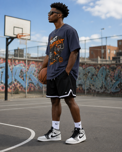 Built Different Basketball Tee — “No Days Off” Graphic T-Shirt