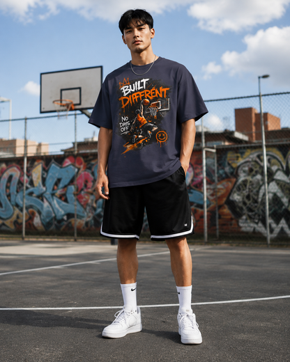 Built Different Basketball Tee — “No Days Off” Graphic T-Shirt