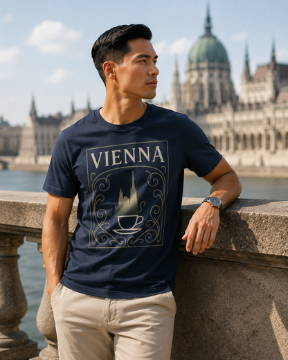 Vienna Coffeehouse T-Shirt — Vintage Café Travel Tee