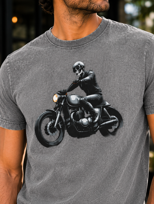 Vintage Motorcycle Acid Wash Tee
