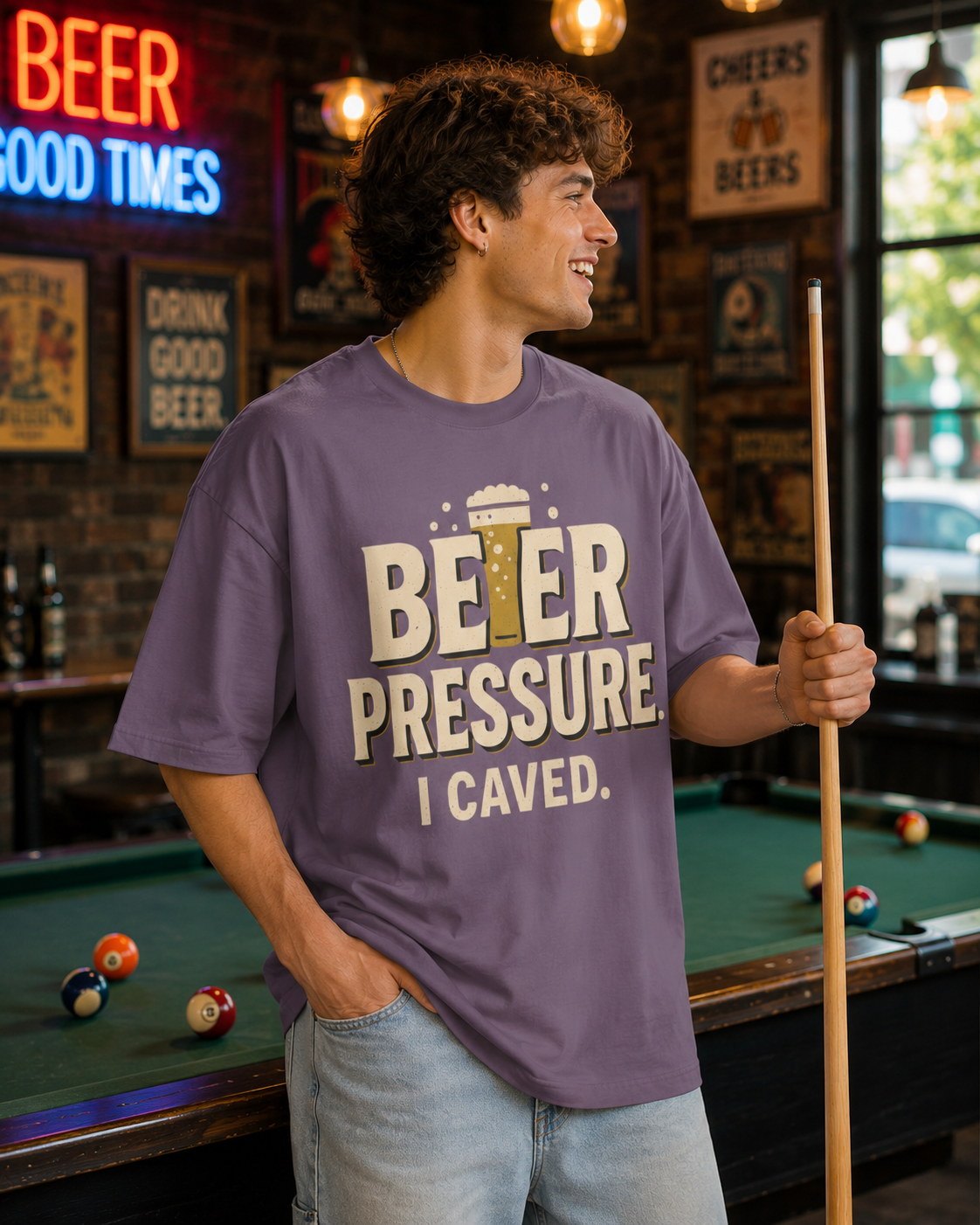 Beer Pressure I Caved Tee