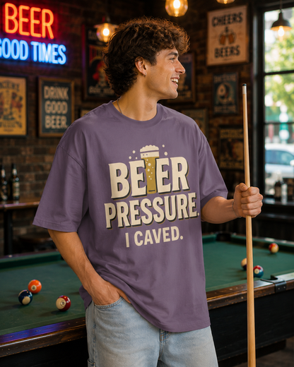 Beer Pressure I Caved Tee