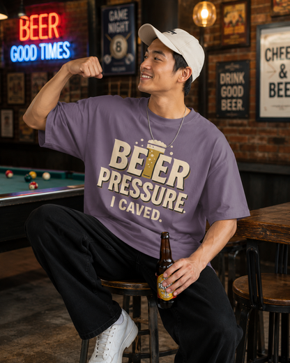 Beer Pressure I Caved Tee