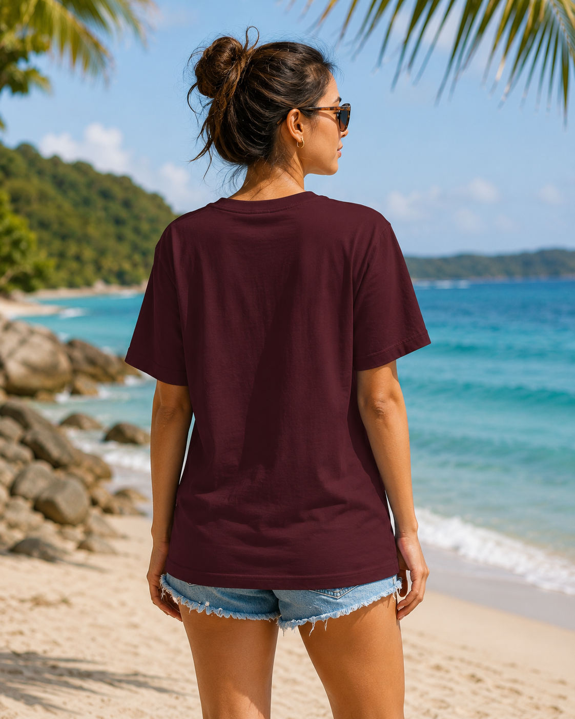 Good Times Tan Lines Tee — Retro Beach Palm Tree T-Shirt