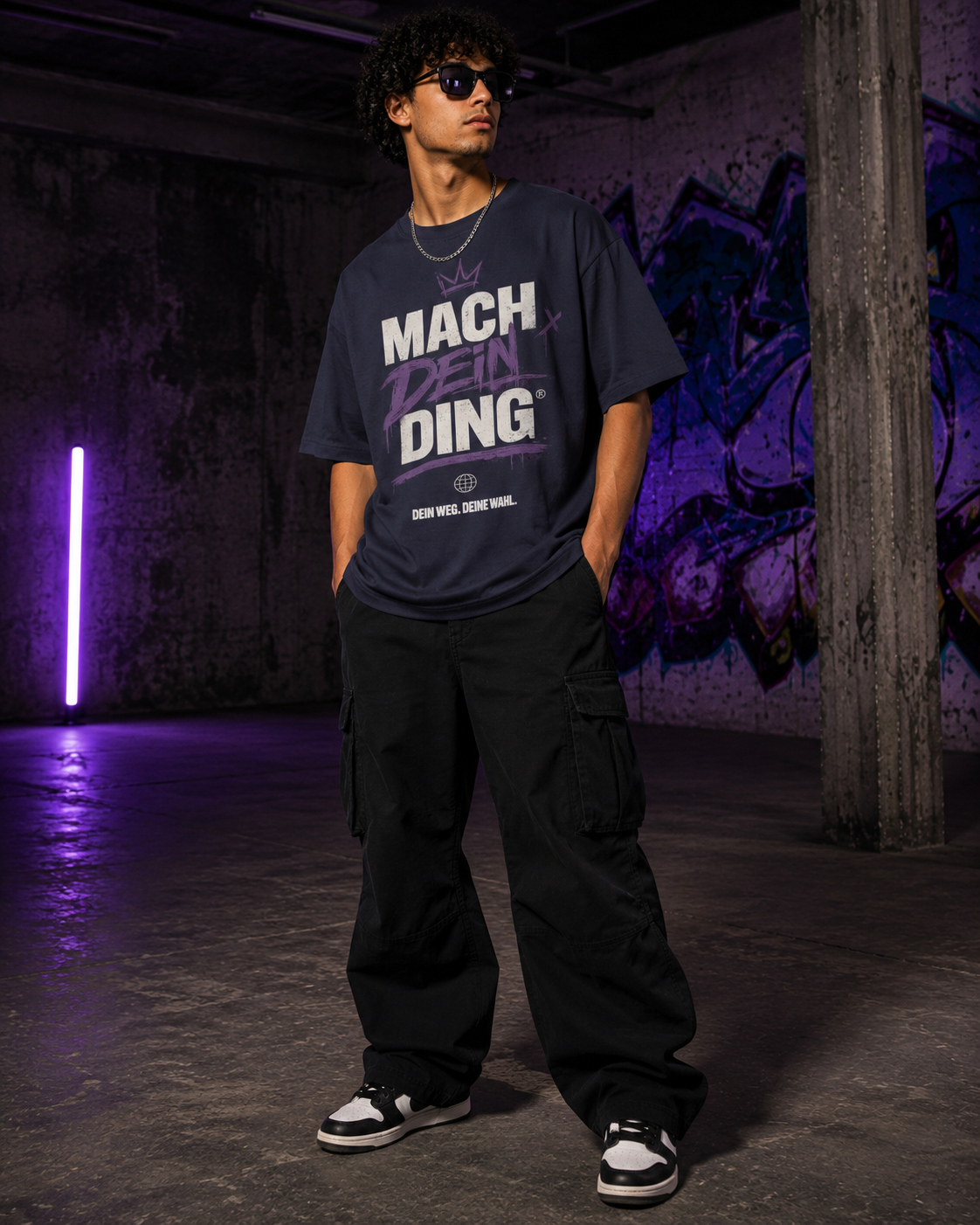 Mach Dein Ding Oversize Tee – German Motivational Graphic T‑Shirt