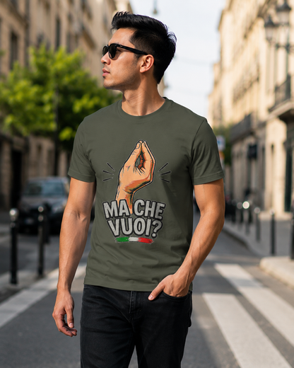 Ma Che Vuoi? Italian Gesture T-Shirt — Funny Graphic Tee