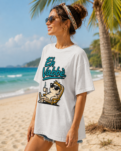 Eh Vabbè Relax Tee — Funny Italian Phrase Lounge T-Shirt