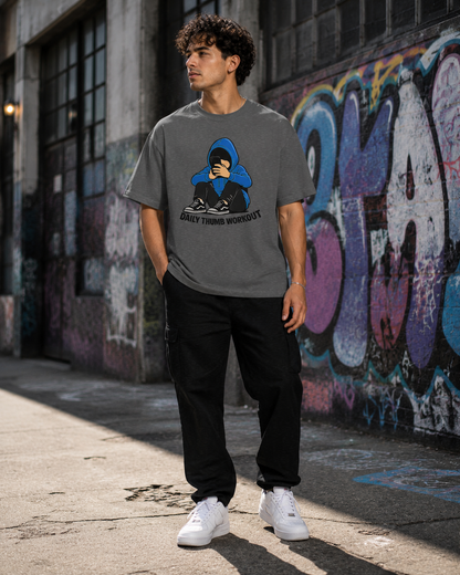 Daily Thumb Workout T-Shirt — Gamer Phone Addict Graphic Tee