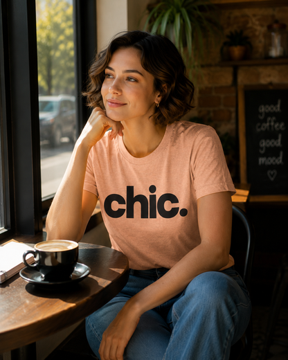 Chic. Graphic Tee — Minimalist Fashion Top