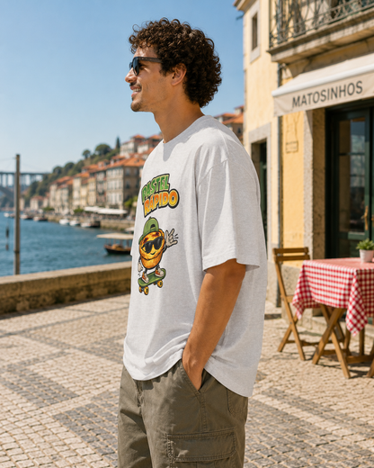 T‑Shirt — 'Pastel Rápido' Skateboard Orange Graphic Tee