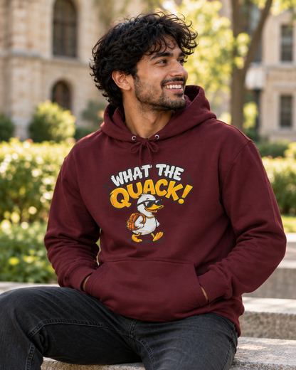 What The Quack! Duck Graphic Hoodie - Funny College Sweatshirt Gift
