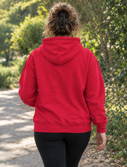 Heartbeat Heart Hoodie — Cute Girls' College Sweatshirt