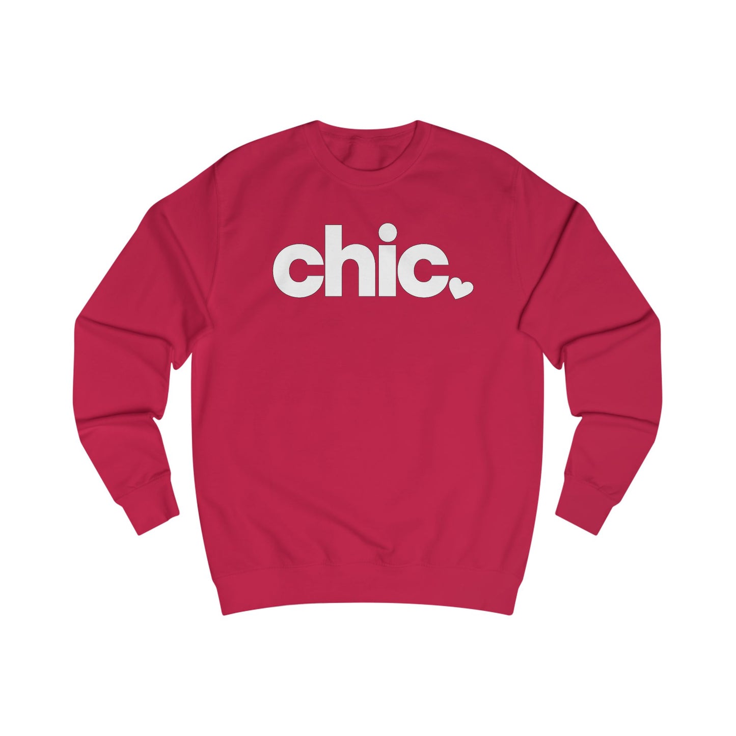 Chic Sweatshirt — Cute Heart Logo Crewneck
