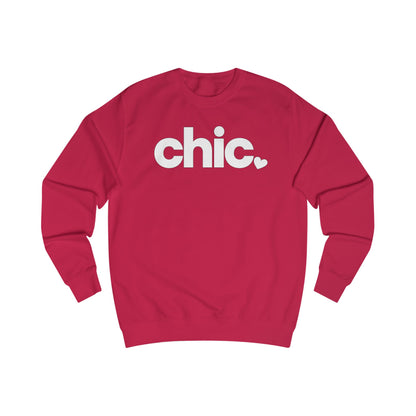 Chic Sweatshirt — Cute Heart Logo Crewneck