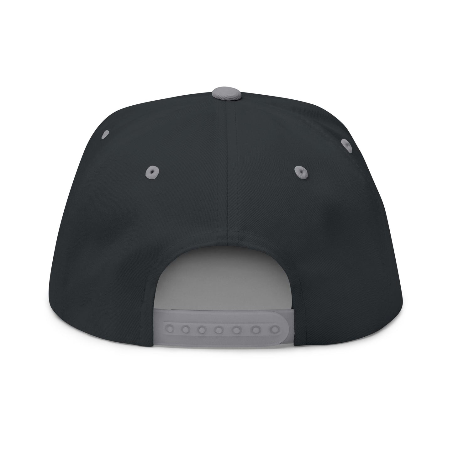 Checkered Flag Embroidered Flat Bill Cap
